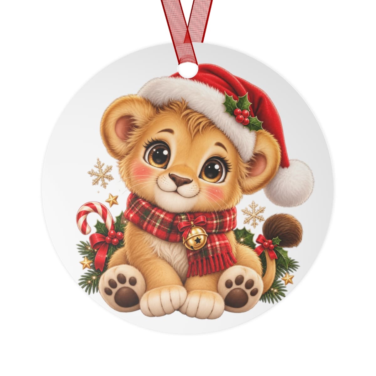 Your Photo Ornament — Double-Sided Metal — Round