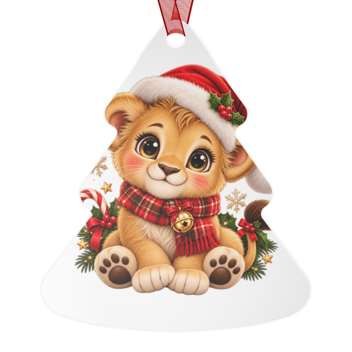Your Photo Ornament — Double-Sided Metal — Christmas tree